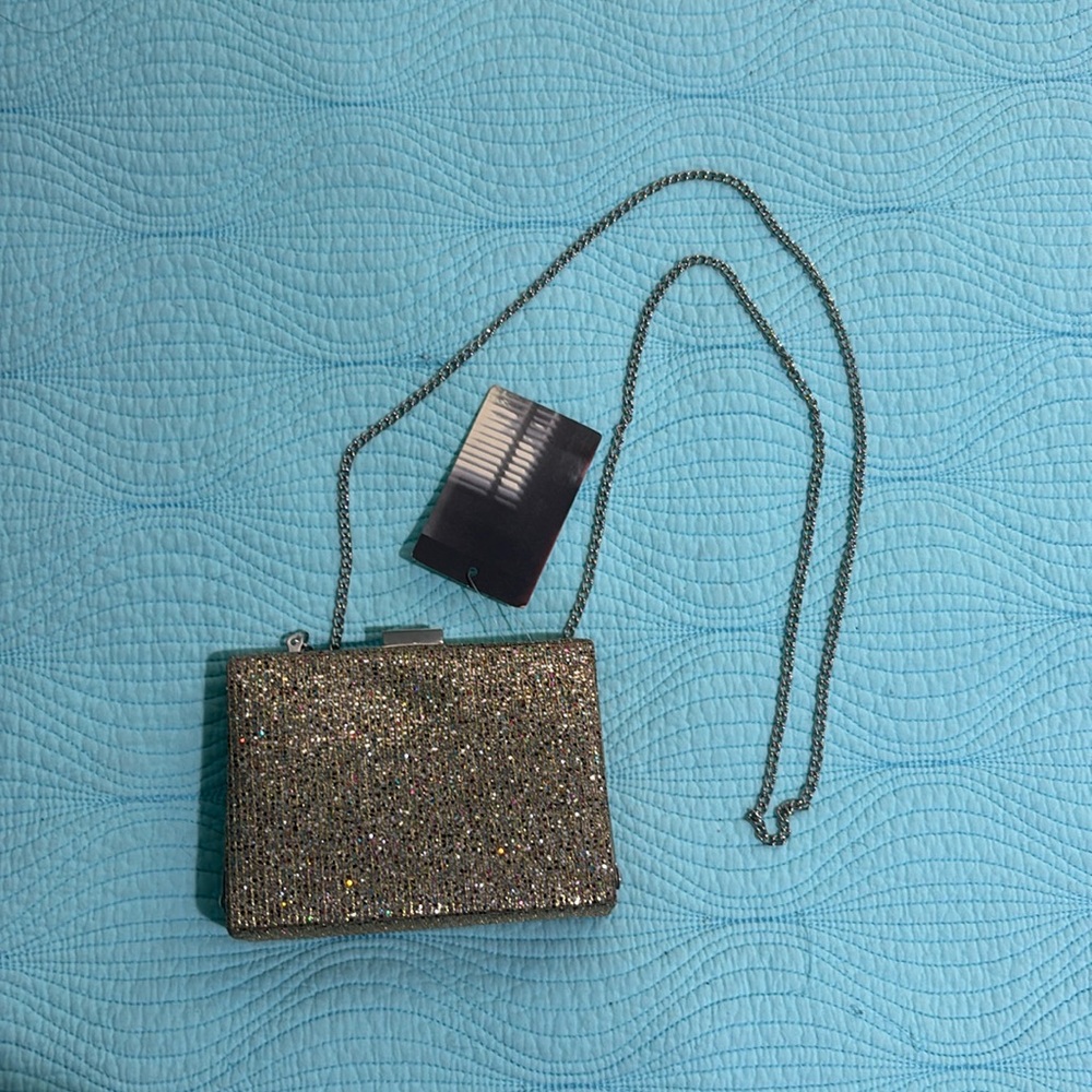 Urban Outfitters Gold Sparkle Clutch / Crossbody